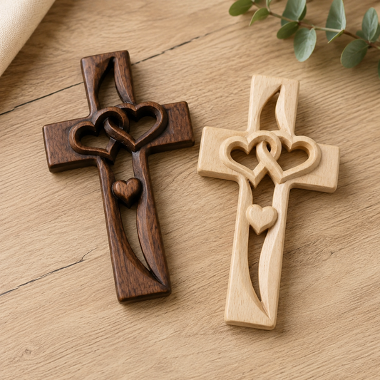 Handcrafted Wood Cross by Sarah