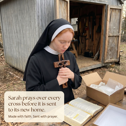 Handcrafted Wood Cross by Sarah