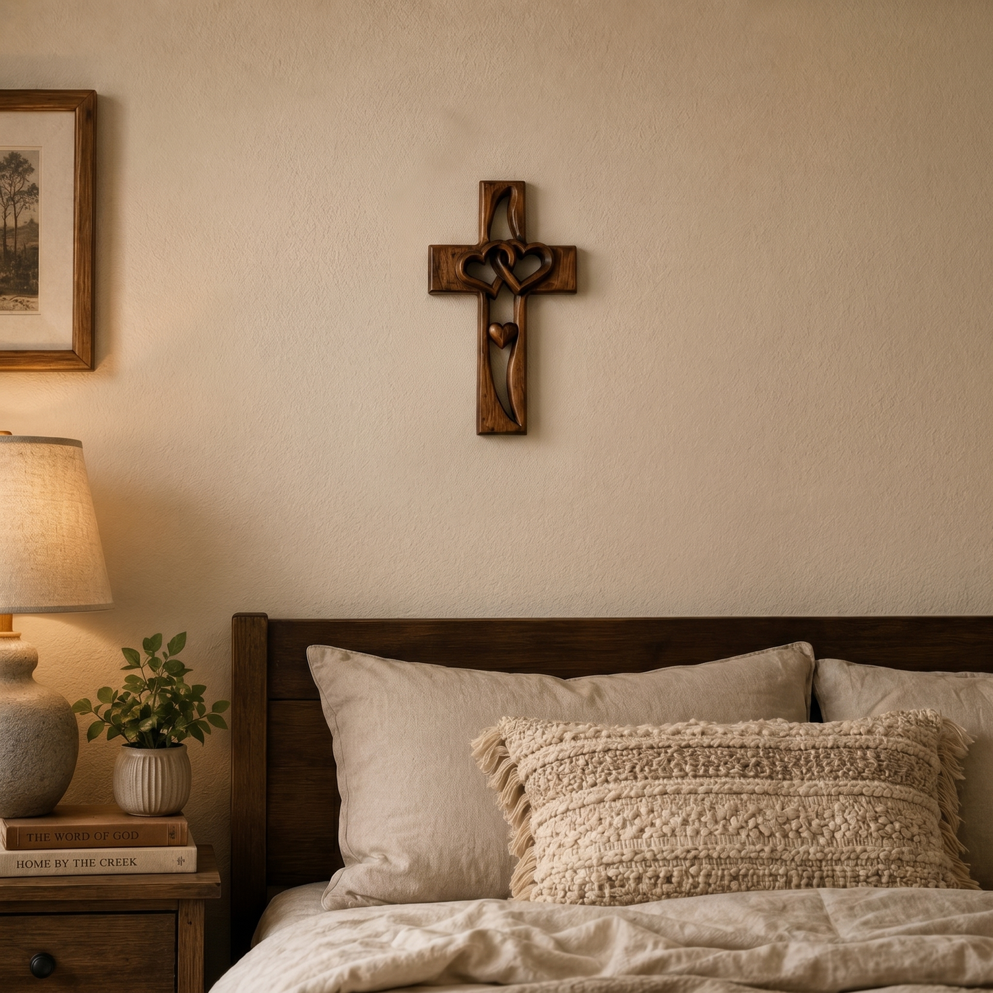 Handcrafted Wood Cross by Sarah